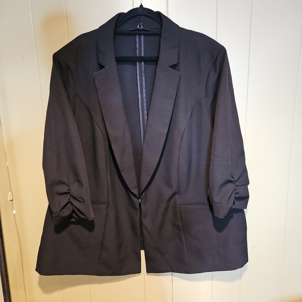 INC International Concepts Women's Black Blazer - Size 4X